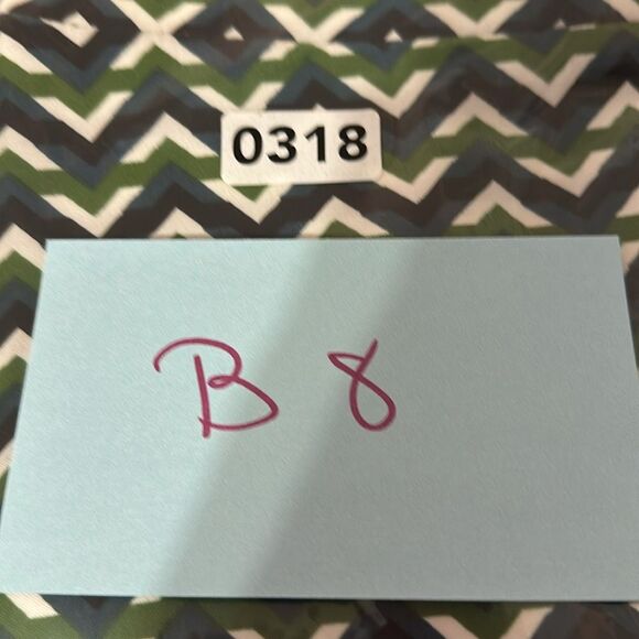 Chloe Dao Chevron Green Blue & White Skirt Size M NWOT - Picture 9 of 9